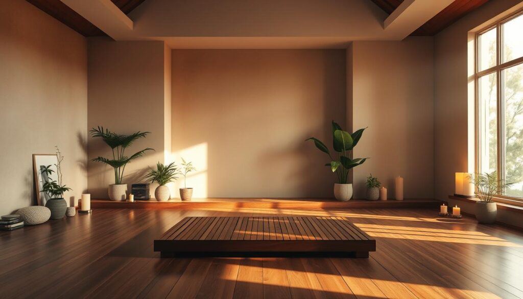 ambiente de meditação