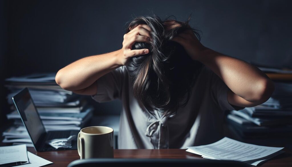 sinais de alerta de estresse excessivo