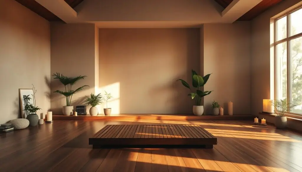 ambiente de meditação